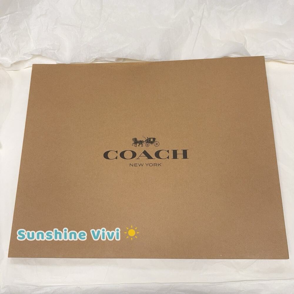 NEW Coach Brown Paper Gift XL Box 19. 5x 15.5x 5. 5 inches（no bag）